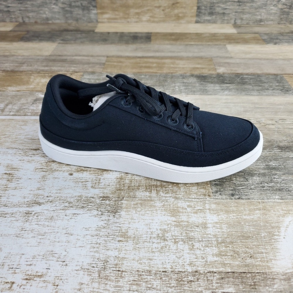 Allbirds Canvas Pacer Womens Shoes Sz 9 W Natural Black Blizzard Lace Up Sneaker
